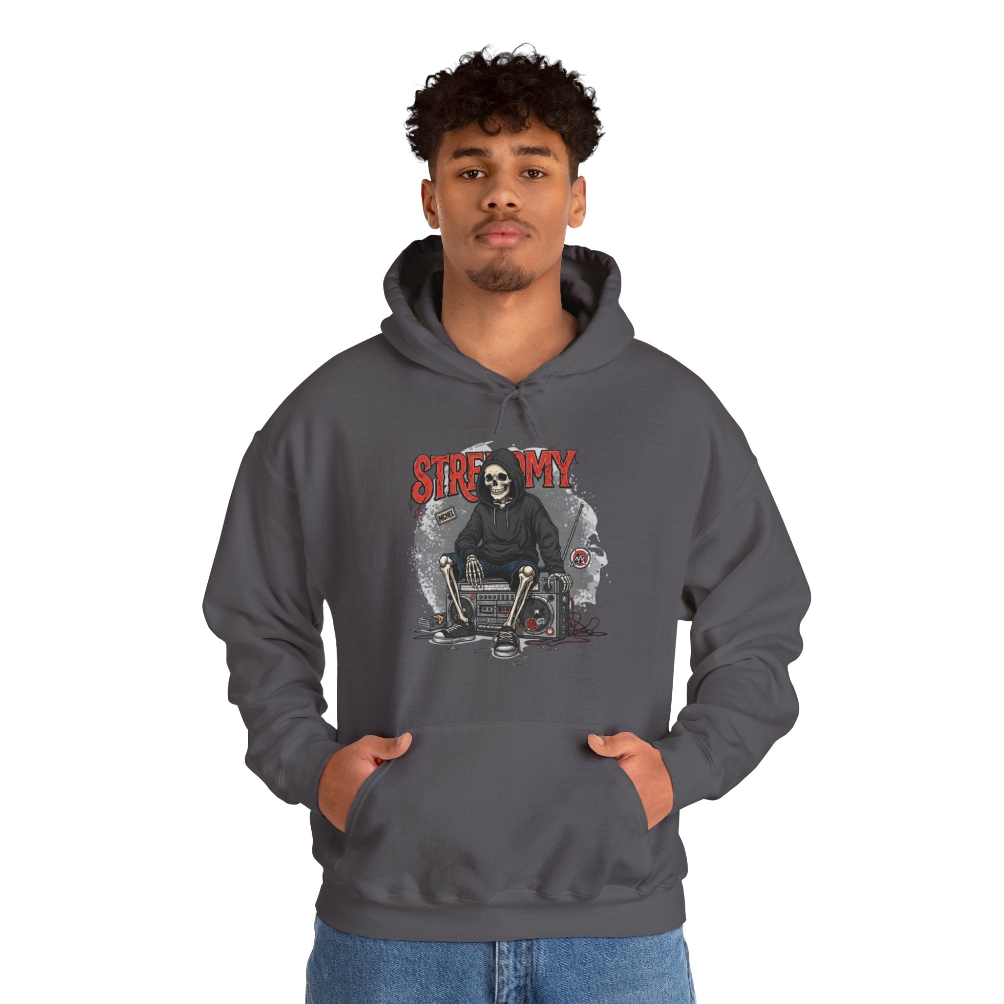 Grim Reaper Skate Hoodie - "Stick With Me" Graphic Pullover