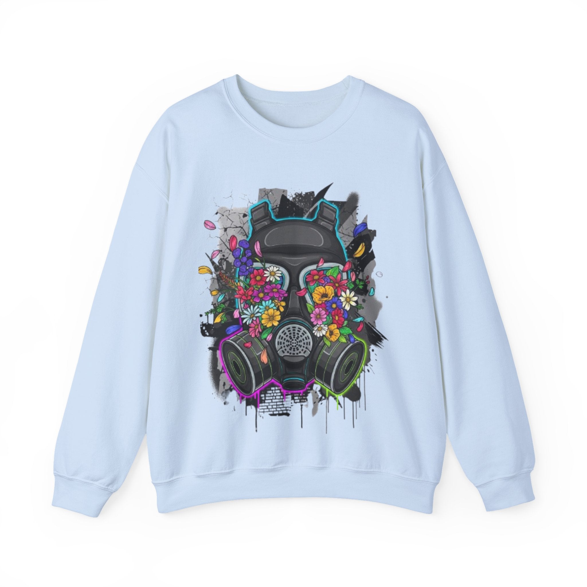 Floral Gas Mask Crewneck Sweatshirt