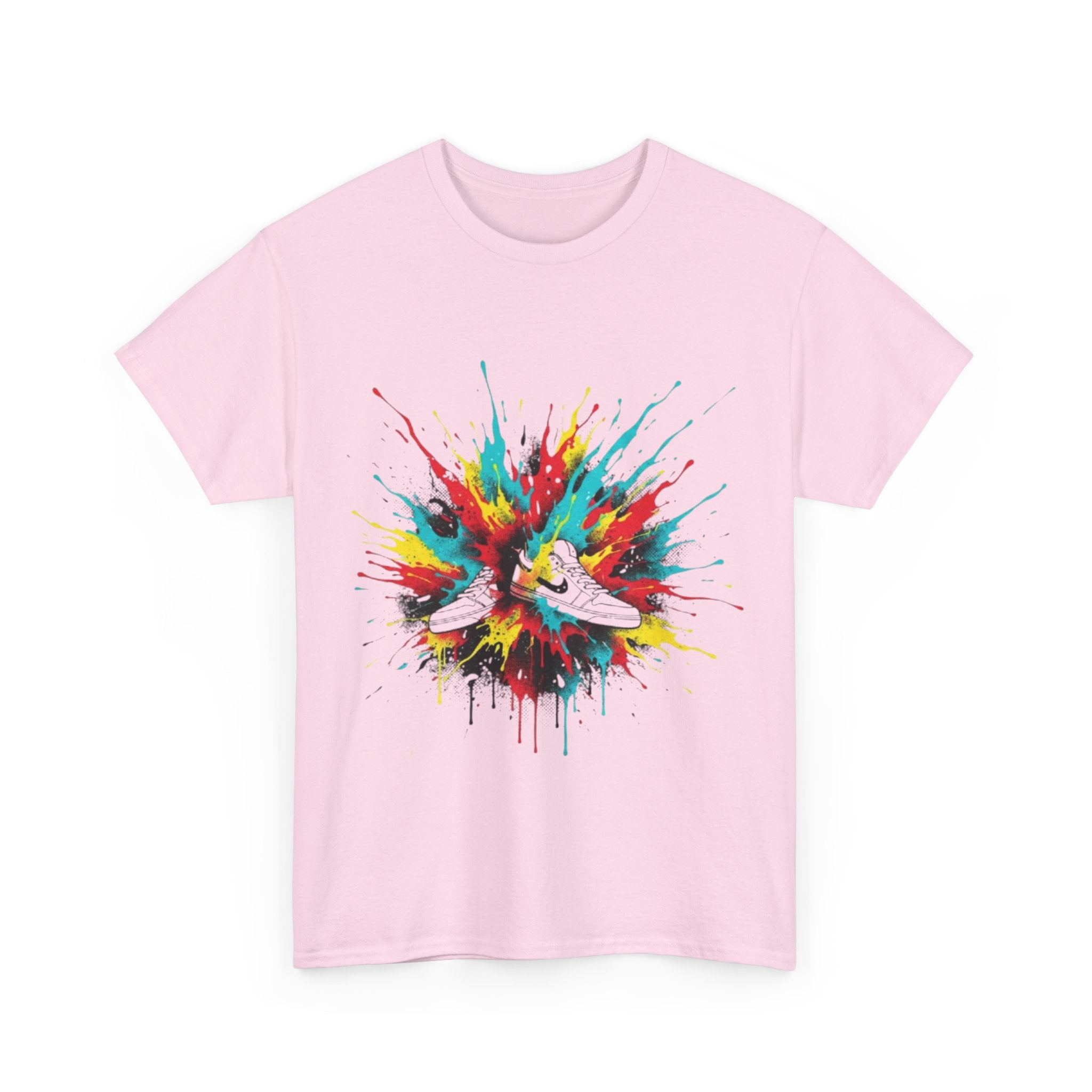 T‑Shirt — Colorful Paint Splash Sneakers Graphic Tee