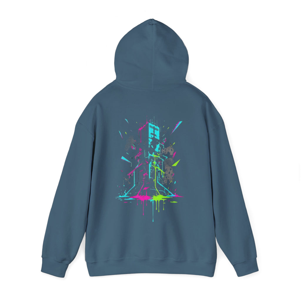 Retro Neon Arcade Hoodie — Pixel Tower Gaming Sweatshirt