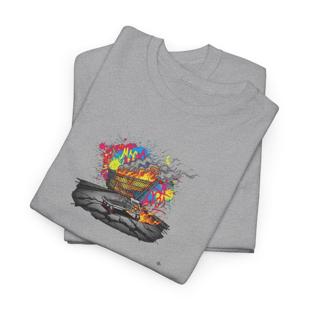 T-Shirt — Colorful Abstract Skateboard Art Tee