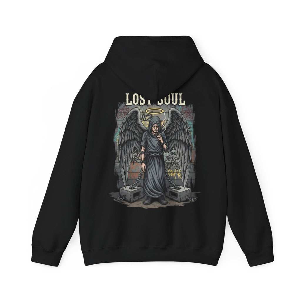 Angel of the Lost Soul Hoodie – Gothic Angel Wings Graveyard Pullover