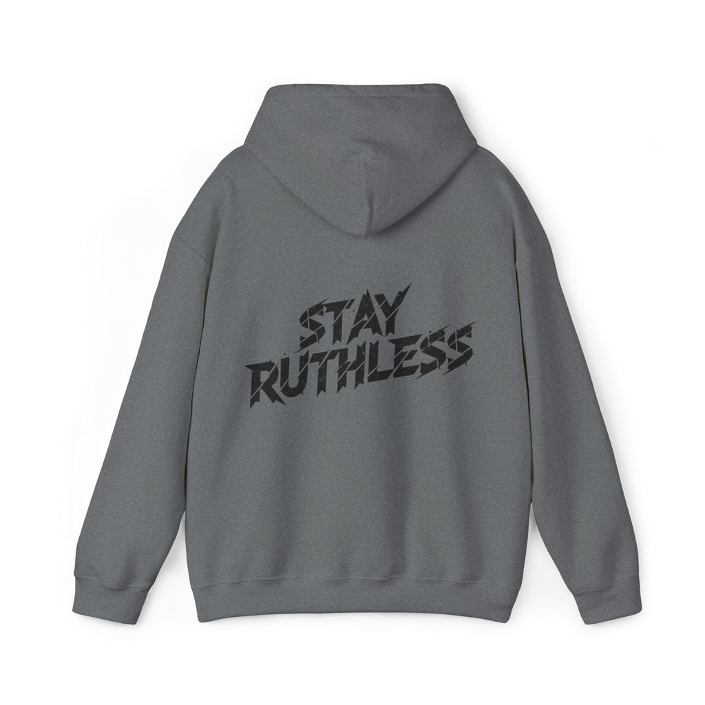 Stay Ruthless Hoodie — OBOROX Graphic Pullover, Bold Streetwear