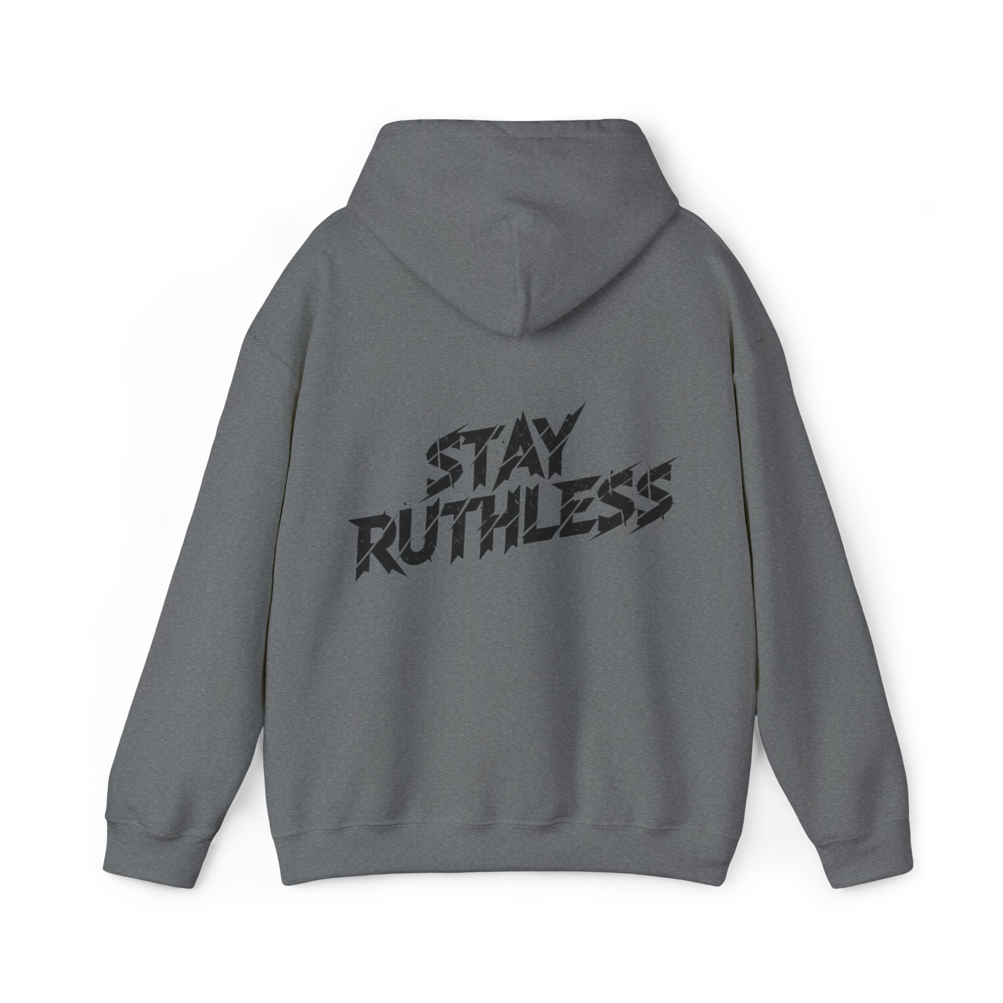 Stay Ruthless Hoodie — OBOROX Graphic Pullover, Bold Streetwear