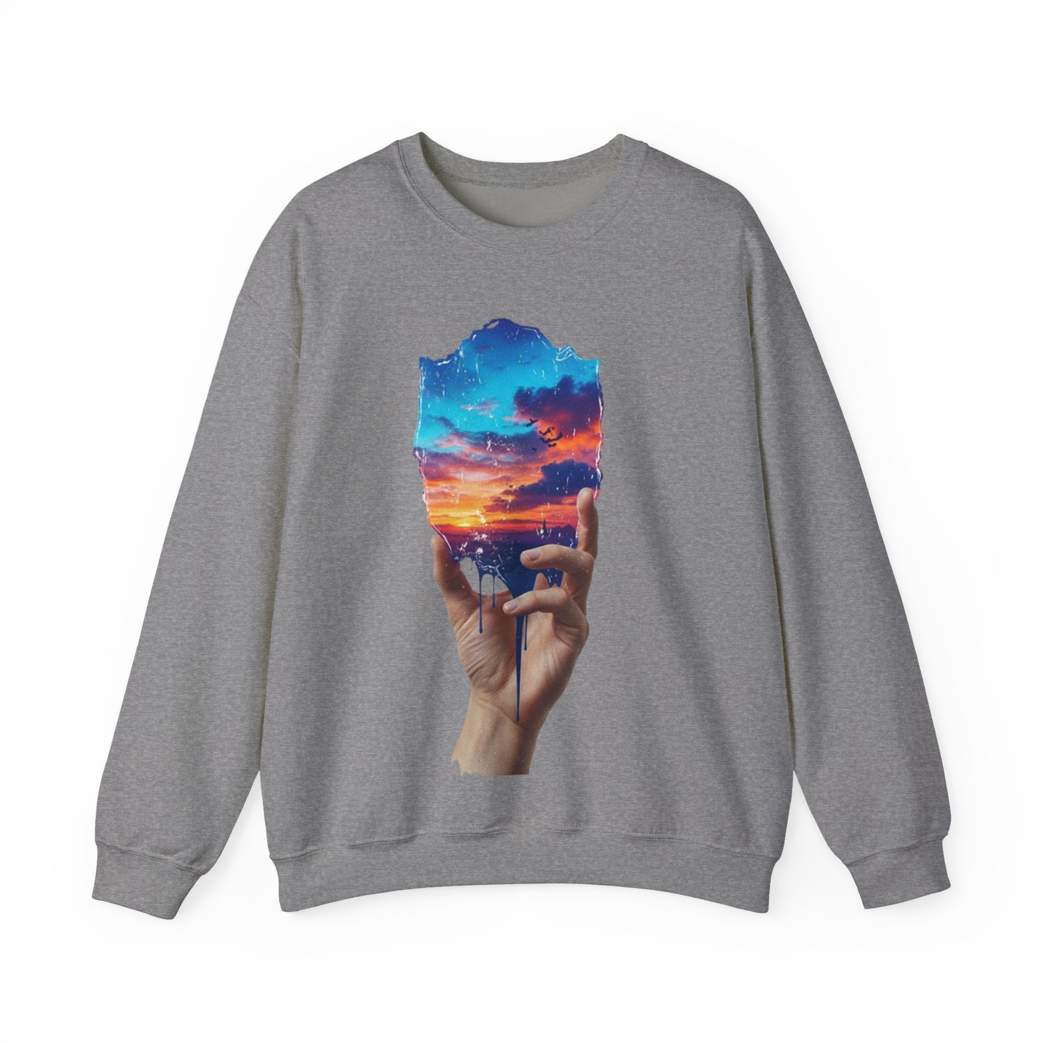 Sunset in Hand Crewneck Sweatshirt