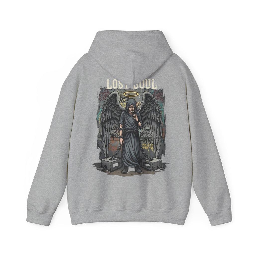 Angel of the Lost Soul Hoodie – Gothic Angel Wings Graveyard Pullover