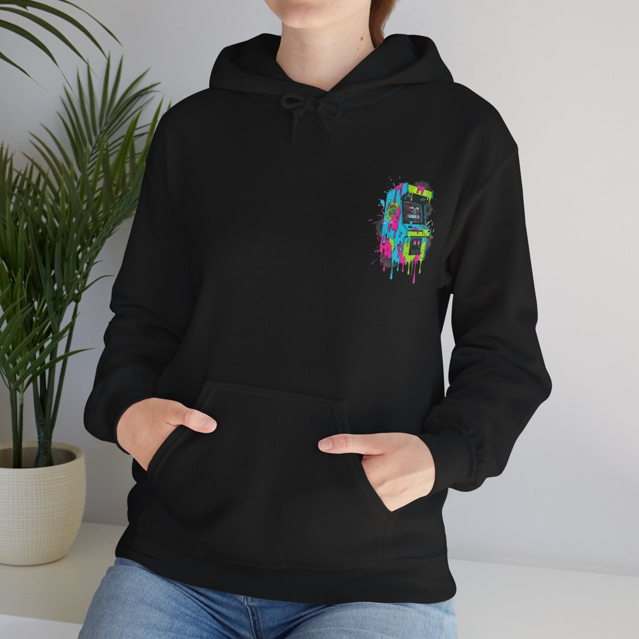 Hoodie — Colorful Abstract Mask Graphic