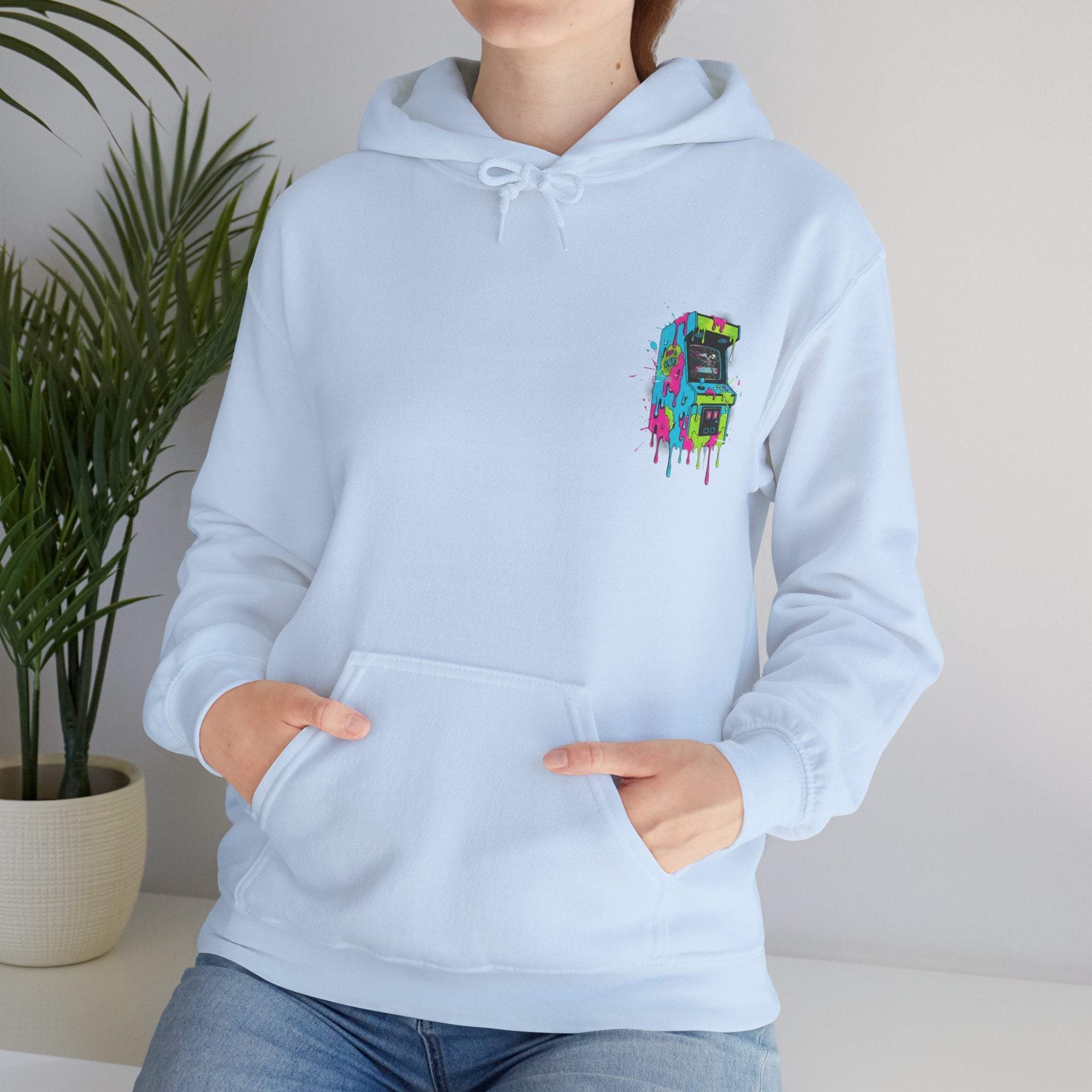 Hoodie — Colorful Abstract Mask Graphic