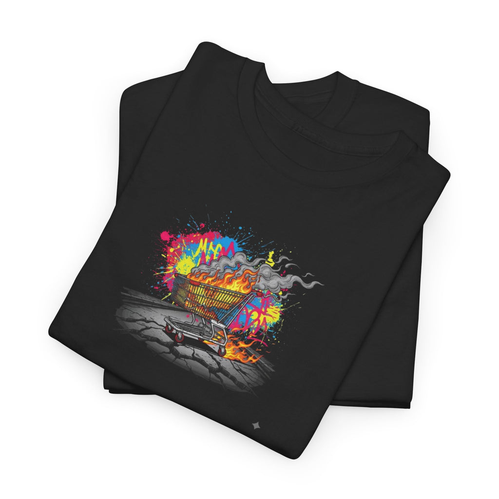 T-Shirt — Colorful Abstract Skateboard Art Tee