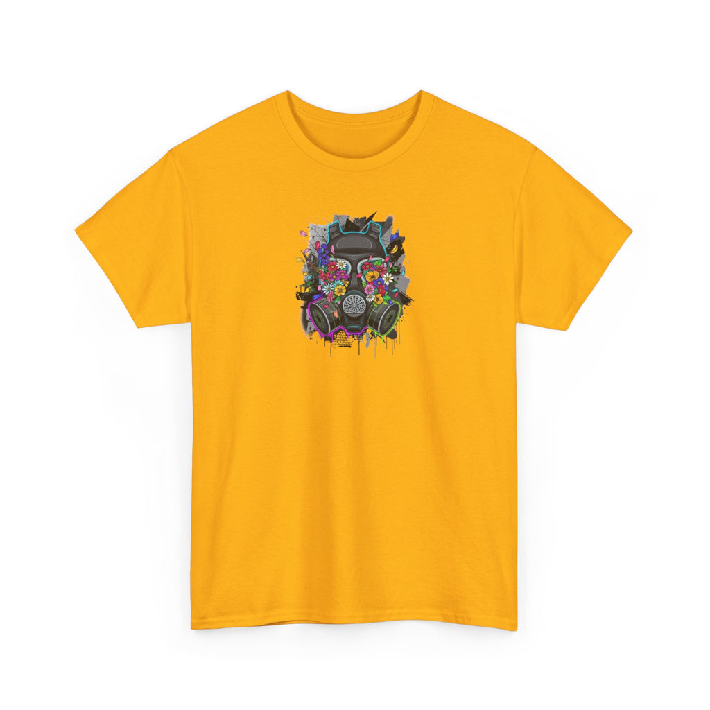 Streetwear Tee — Neon Skull Floral Graphic
