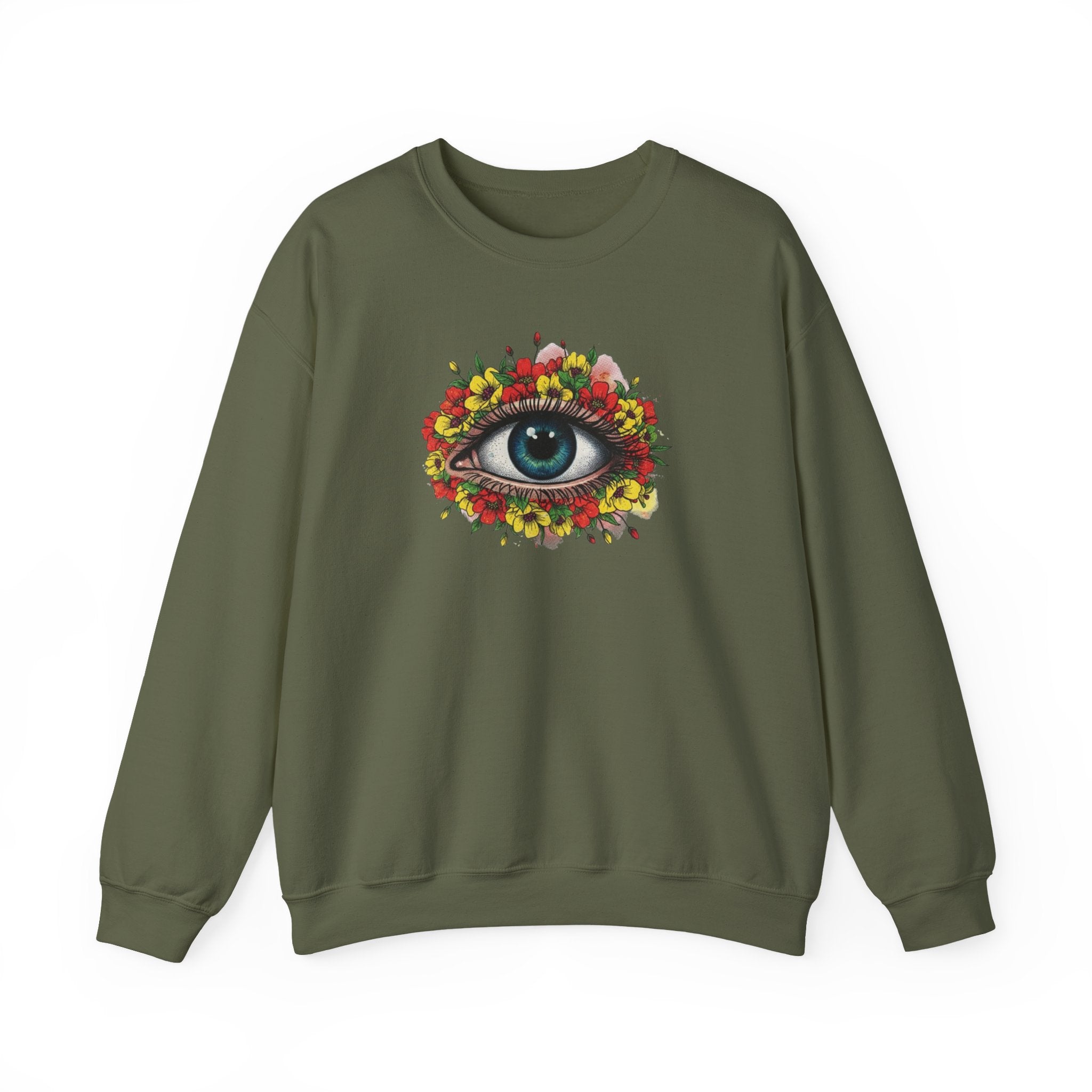 Mystic Floral Eye Crewneck Sweatshirt