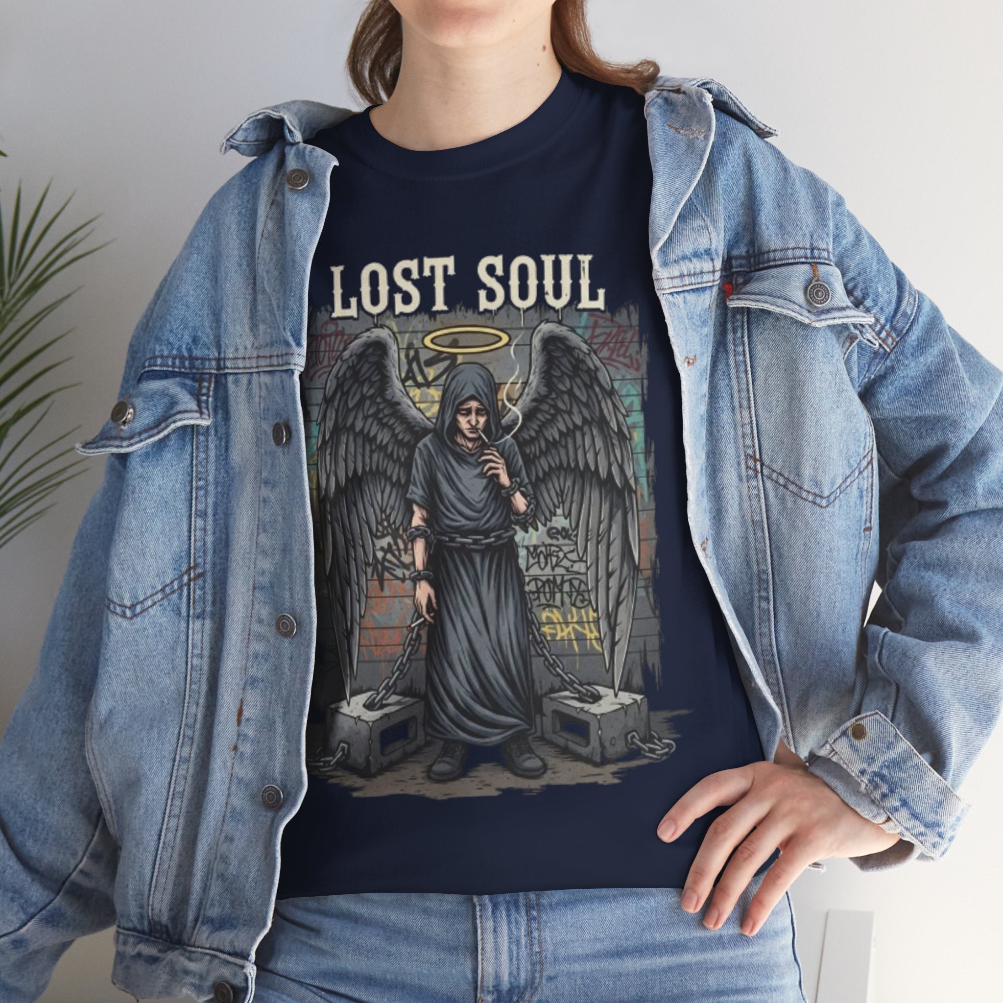 Lost Soul T-Shirt — Gothic Angel Graveyard Graphic Tee