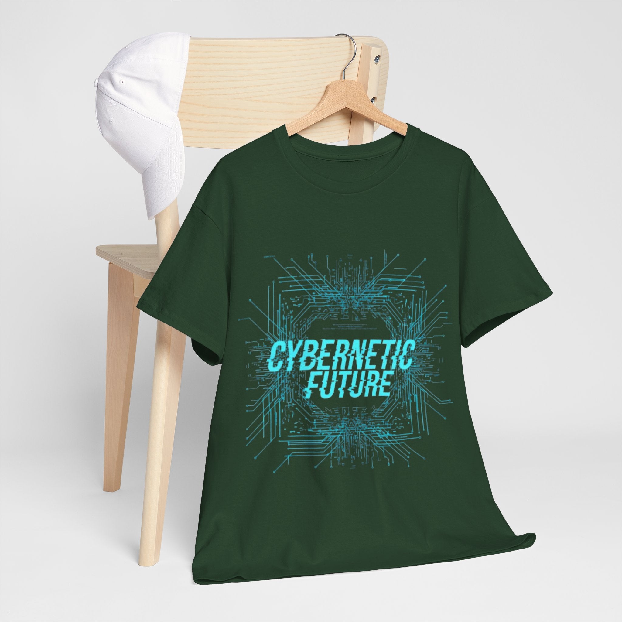 Cybernetic Future T-Shirt — Futuristic Tech Graphic Tee