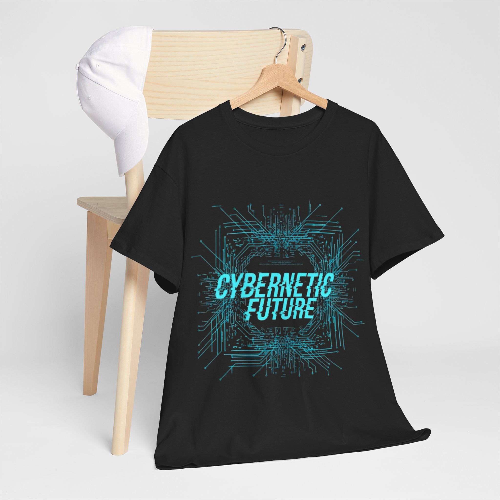 Cybernetic Future T-Shirt — Futuristic Tech Graphic Tee