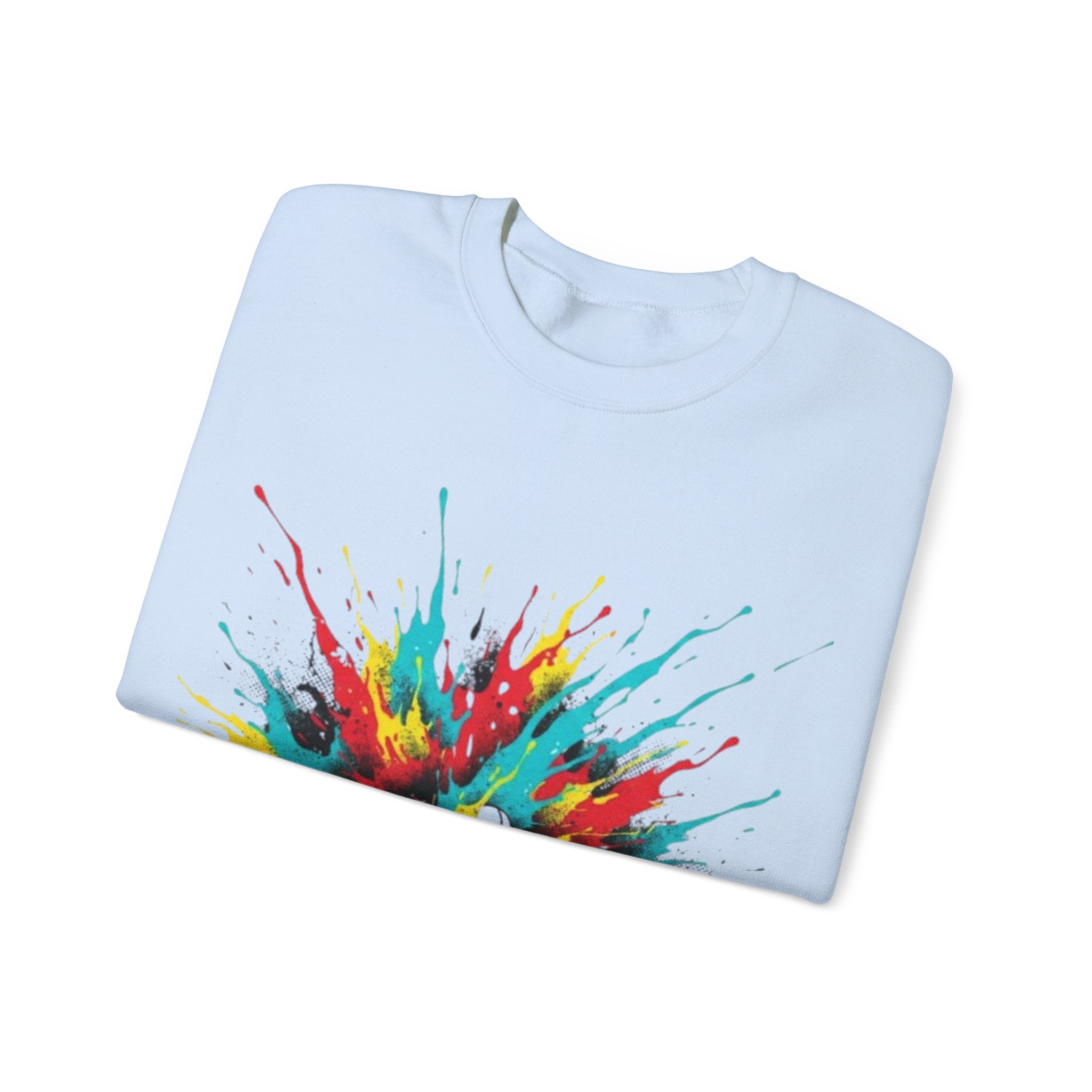 Sneaker Splash Crewneck Sweatshirt - Colorful Streetwear Graphic