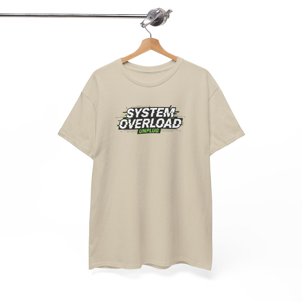 T-Shirt — "System Overload" Glitch Tech Graphic Tee