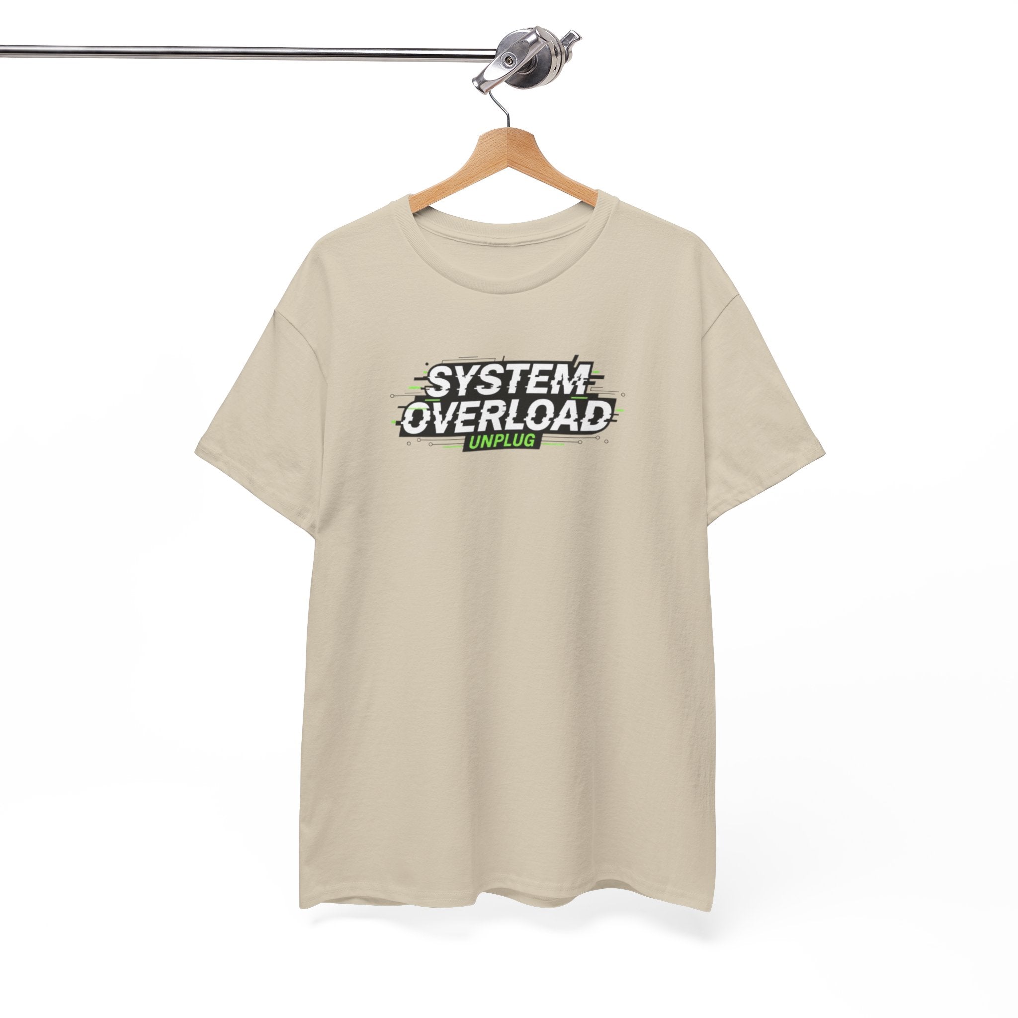 T-Shirt — "System Overload" Glitch Tech Graphic Tee