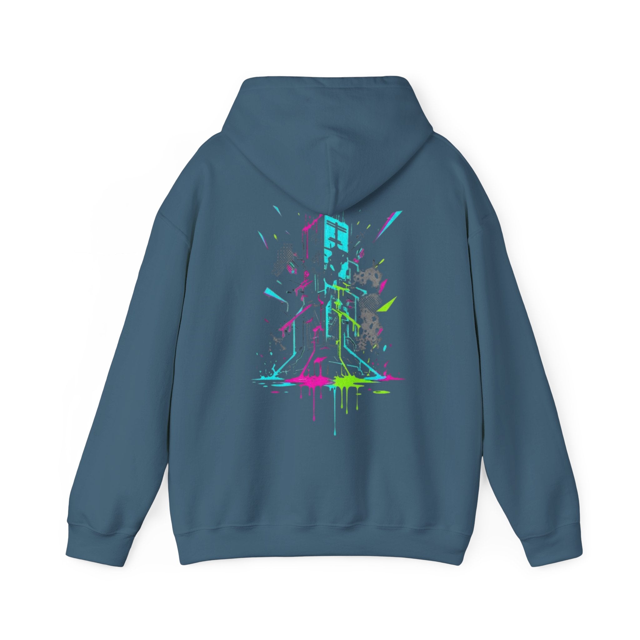 Retro Neon Arcade Hoodie — Pixel Tower Gaming Sweatshirt