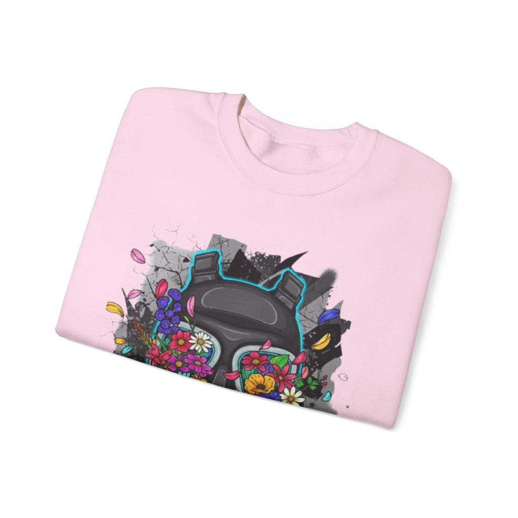 Floral Gas Mask Crewneck Sweatshirt