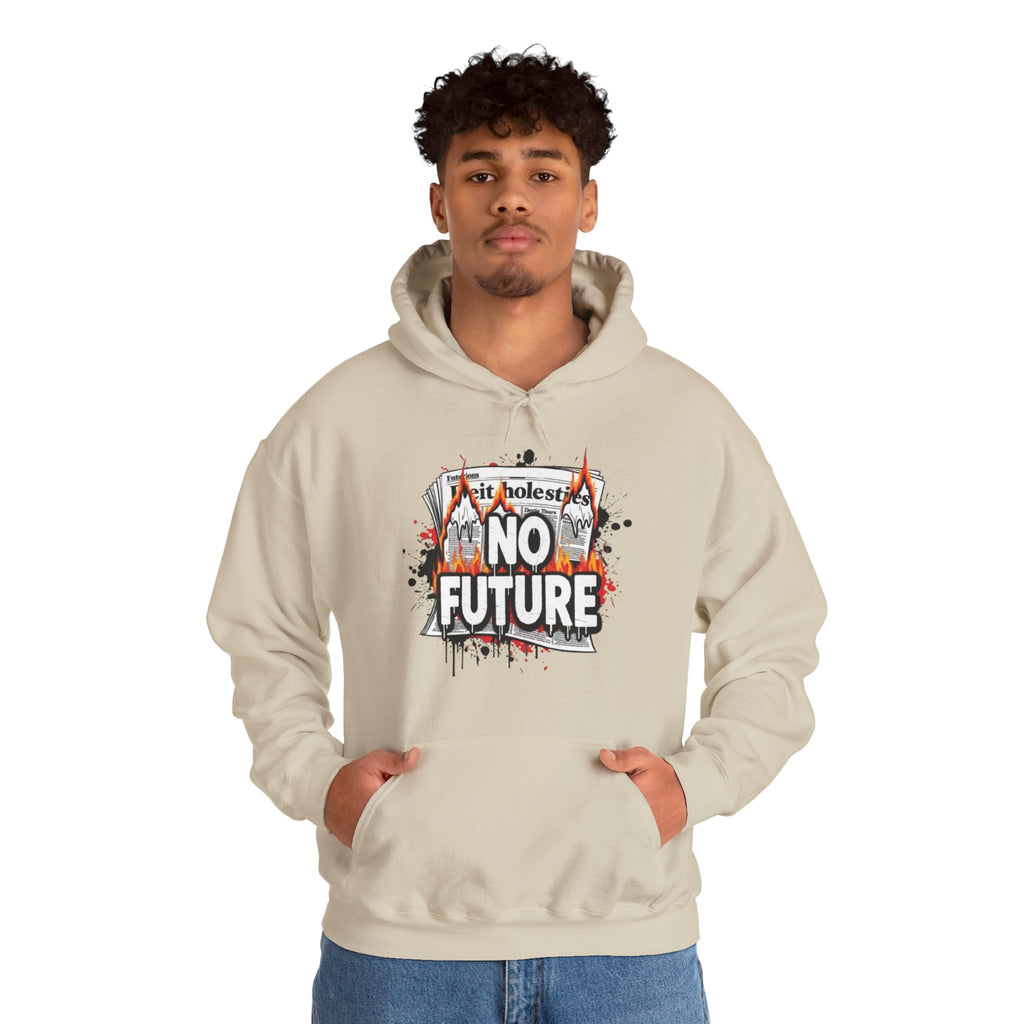No Future Graphic Hoodie — Punk Streetwear Hoodie with 'No Future' Graffiti Design