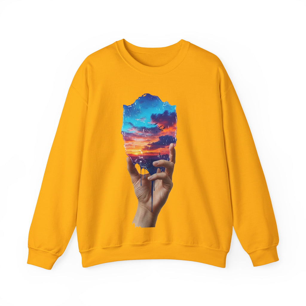 Sunset in Hand Crewneck Sweatshirt