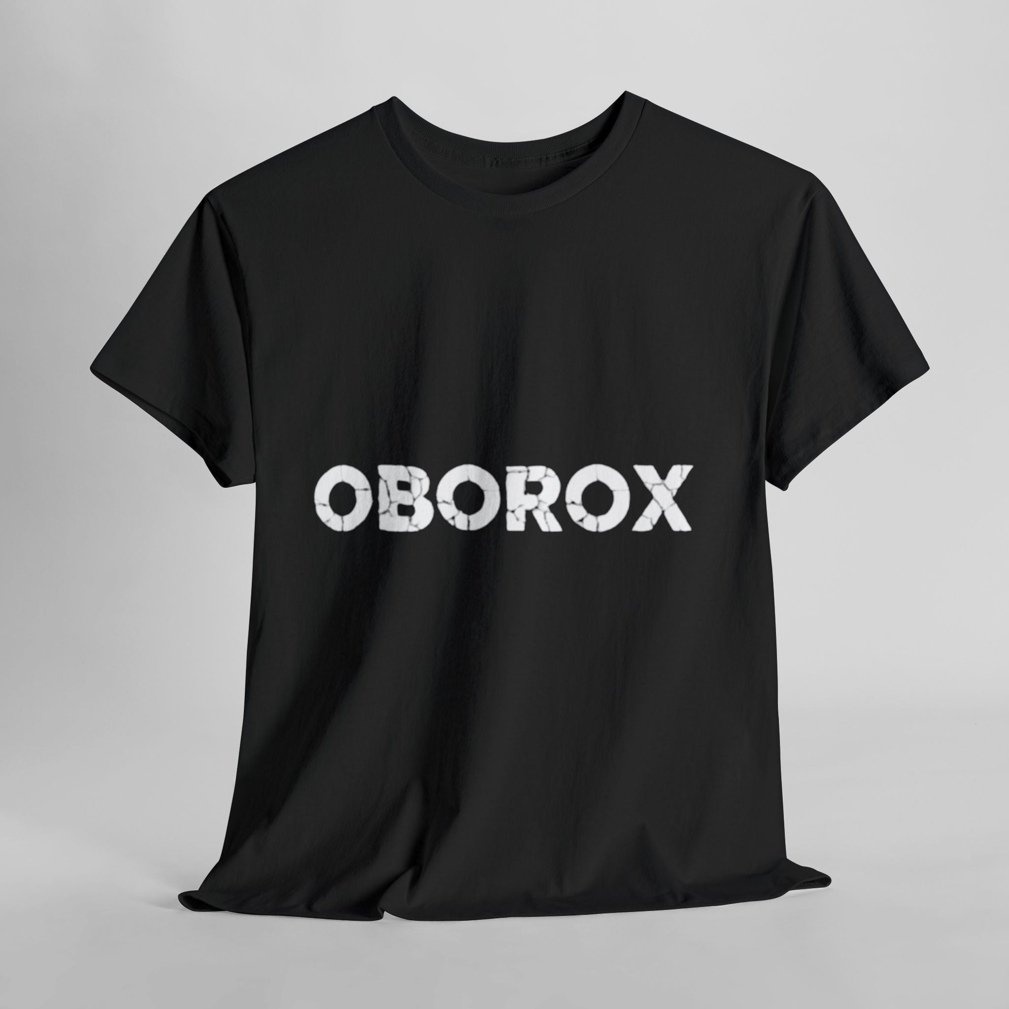 Built From Ruins Black Tee — OBOROX Logo Graphic Shirt