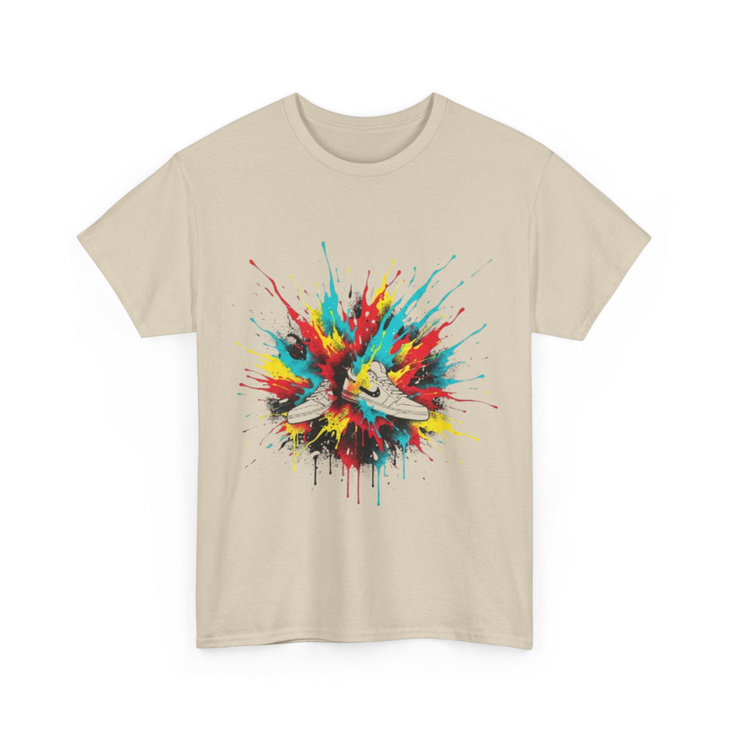 T‑Shirt — Colorful Paint Splash Sneakers Graphic Tee