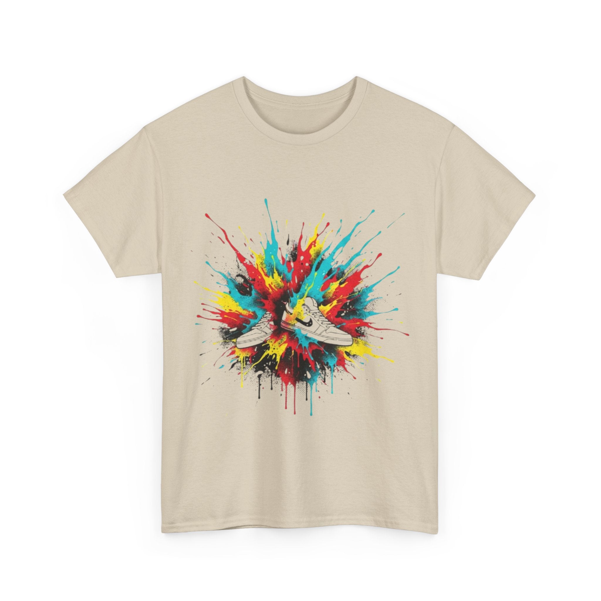 T‑Shirt — Colorful Paint Splash Sneakers Graphic Tee