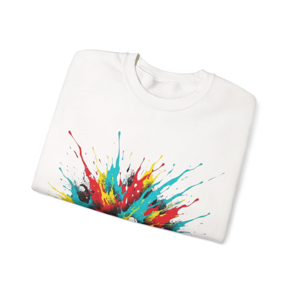 Sneaker Splash Crewneck Sweatshirt - Colorful Streetwear Graphic