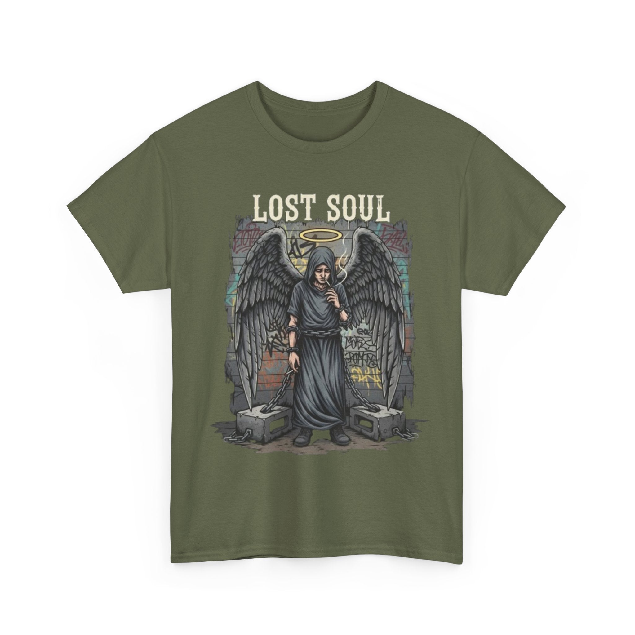Lost Soul T-Shirt — Gothic Angel Graveyard Graphic Tee