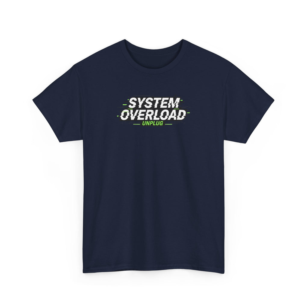 T-Shirt — "System Overload" Glitch Tech Graphic Tee