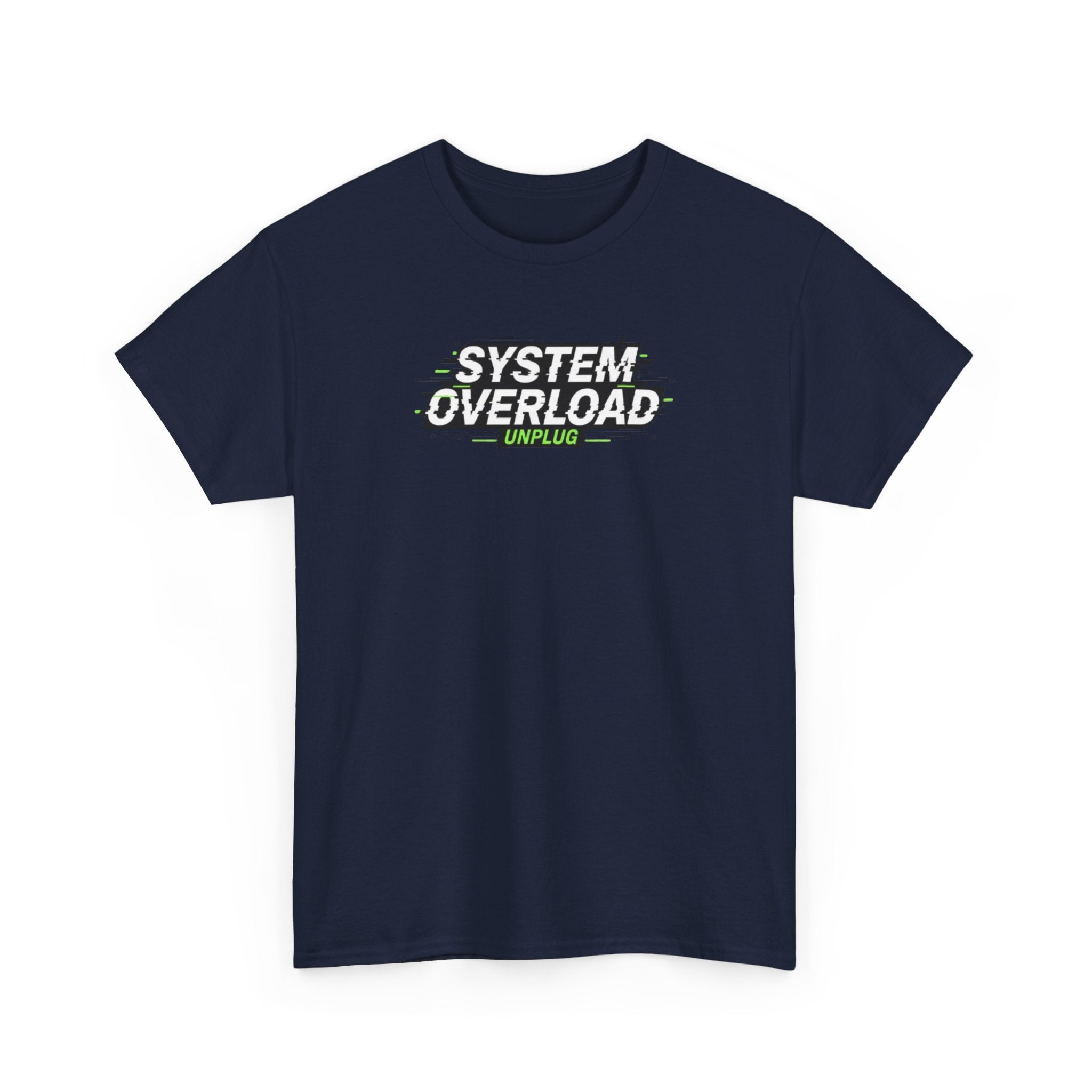 T-Shirt — "System Overload" Glitch Tech Graphic Tee