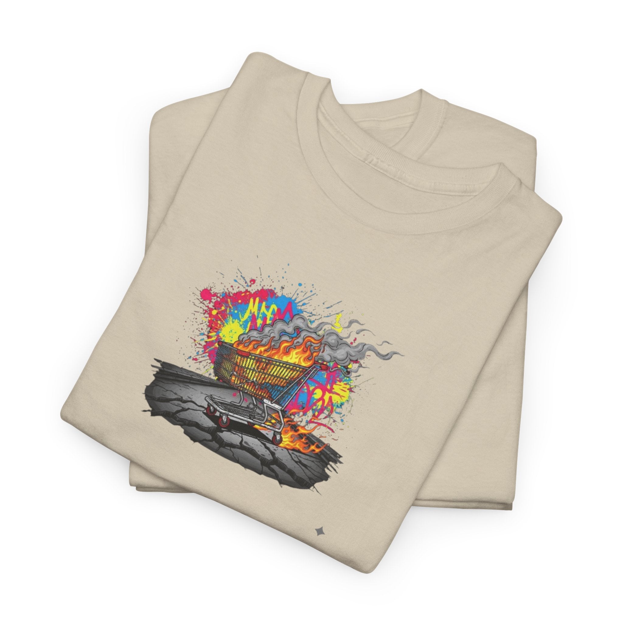 T-Shirt — Colorful Abstract Skateboard Art Tee