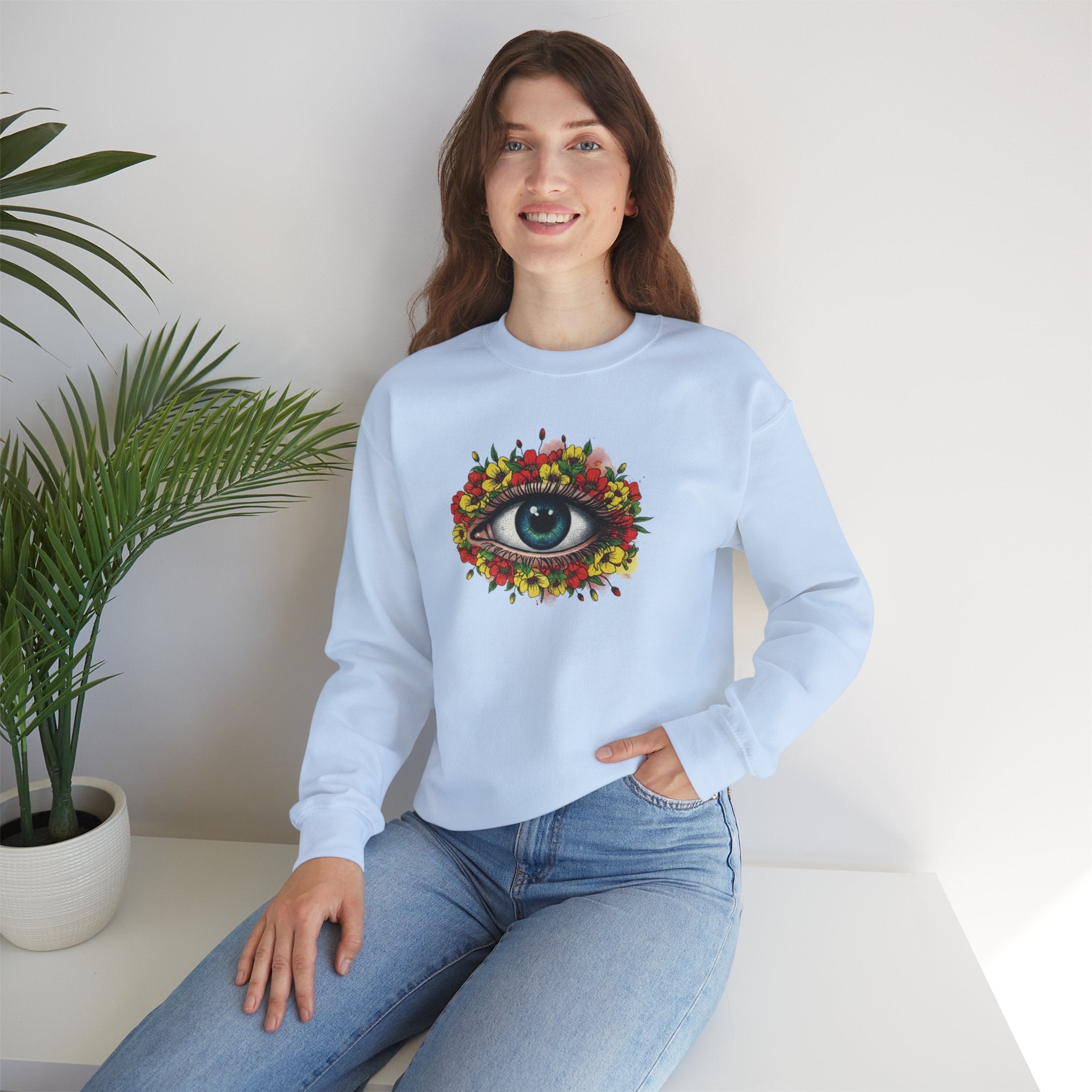 Mystic Floral Eye Crewneck Sweatshirt