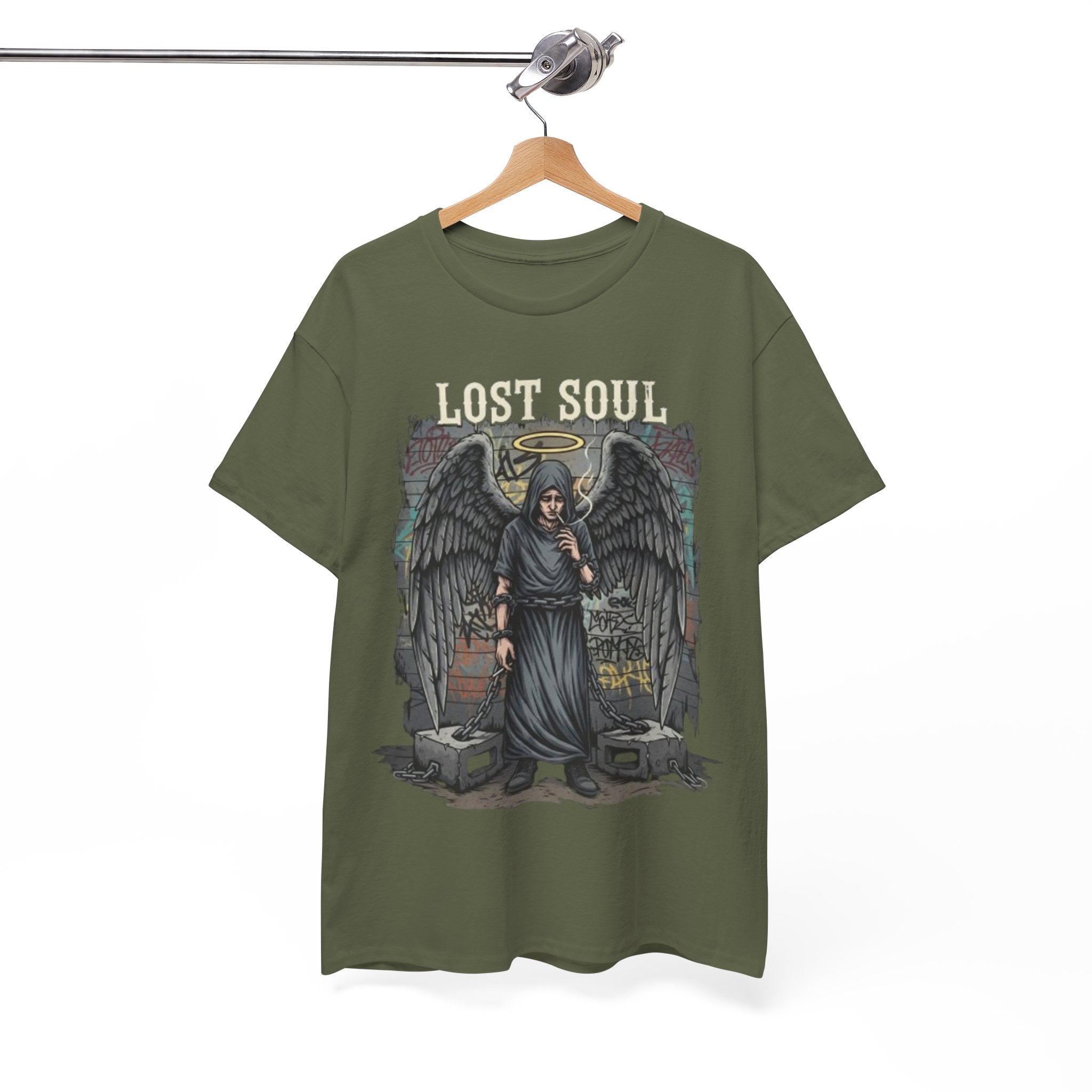 Lost Soul T-Shirt — Gothic Angel Graveyard Graphic Tee