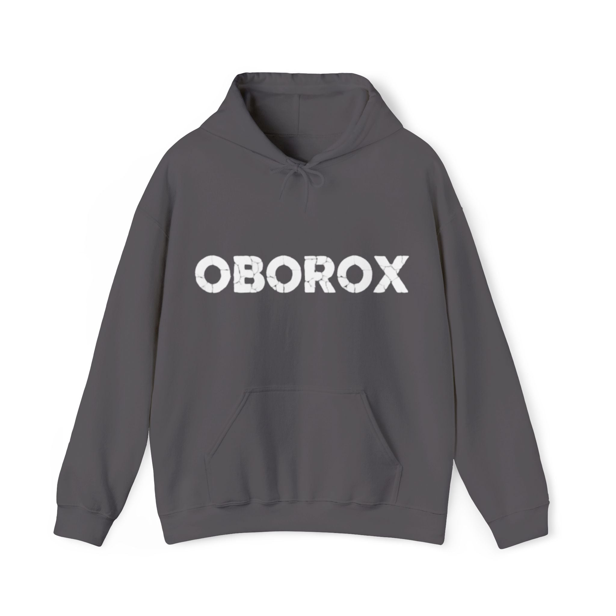 Hoodie — 'OBOROX' Front & 'BUILT FROM RUINS' Back Graphic Pullover