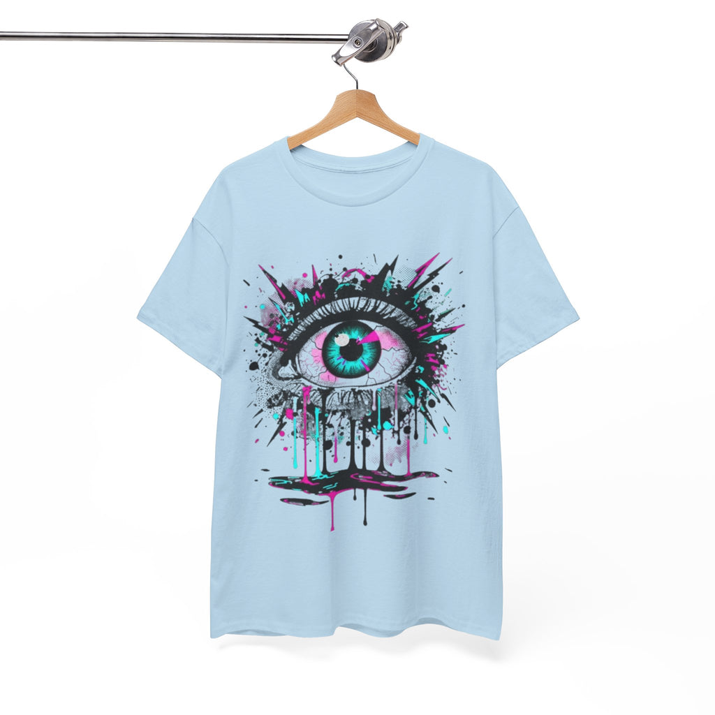 Graphic Tee — Neon Dripping Eye Art T-Shirt