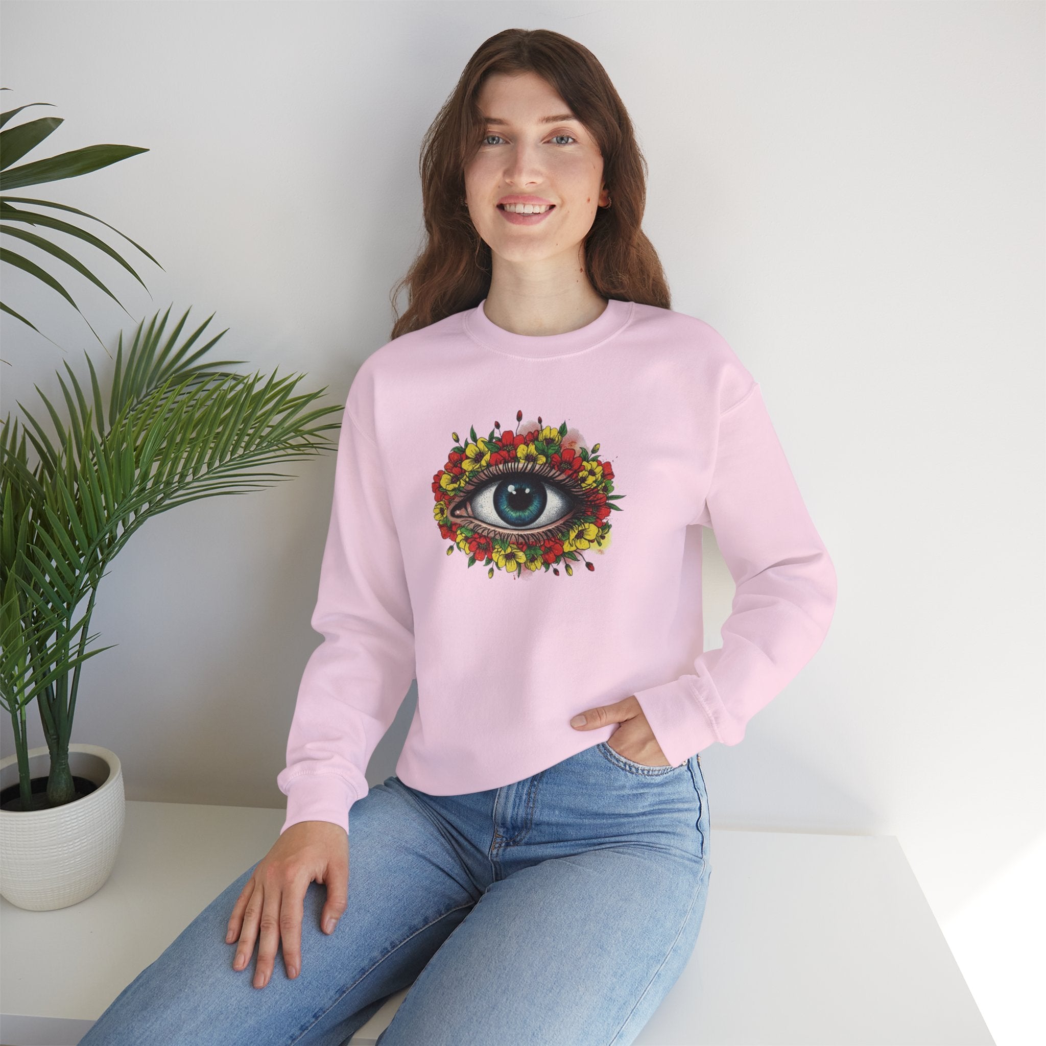 Mystic Floral Eye Crewneck Sweatshirt