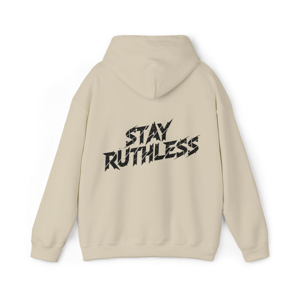 Stay Ruthless Hoodie — OBOROX Graphic Pullover, Bold Streetwear