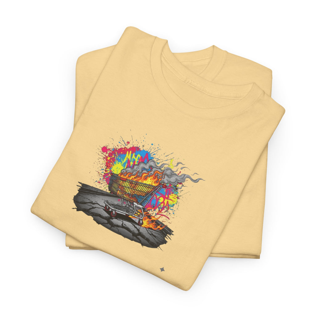 T-Shirt — Colorful Abstract Skateboard Art Tee