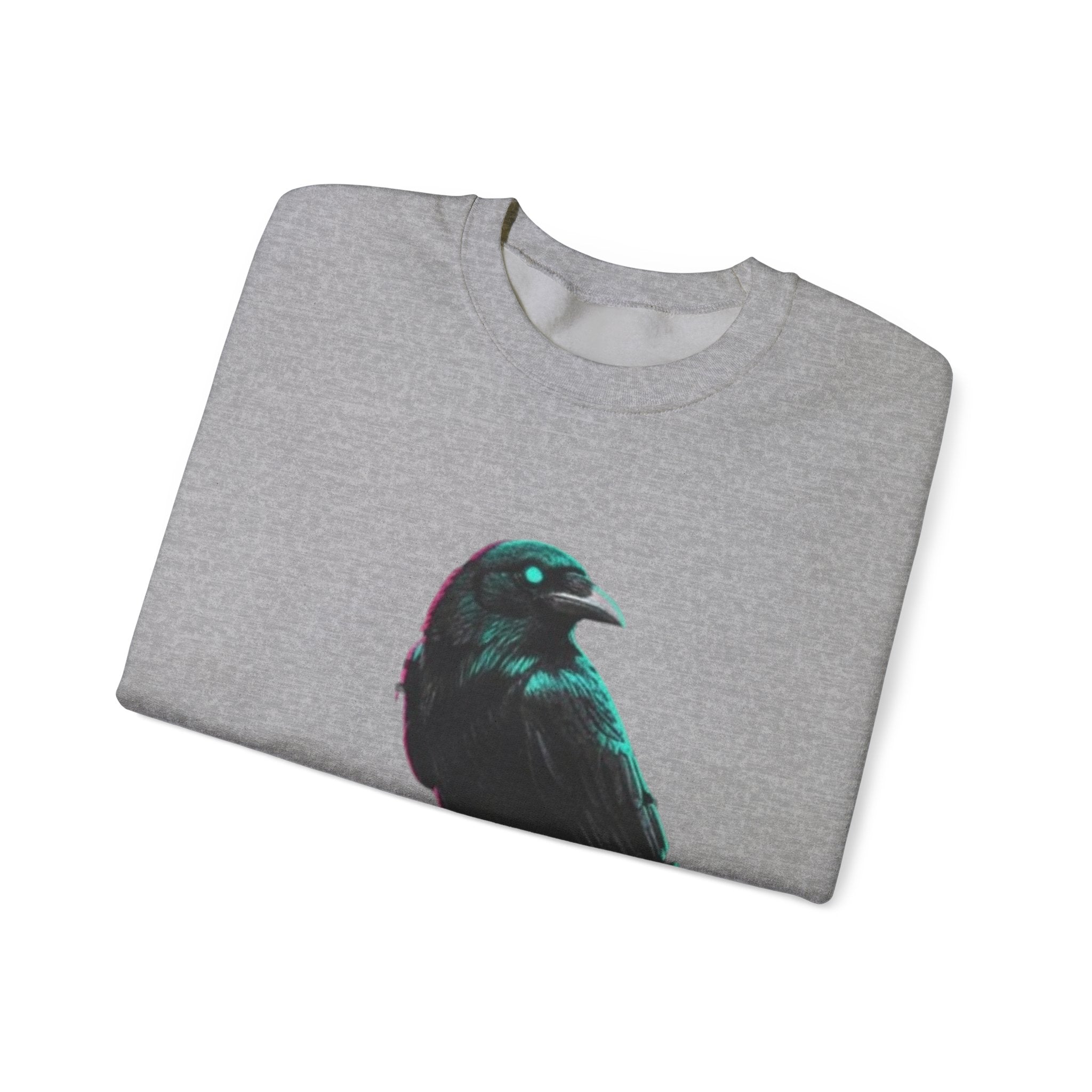 Raven Perch Crewneck Sweatshirt – Gothic Crow Graphic Pullover