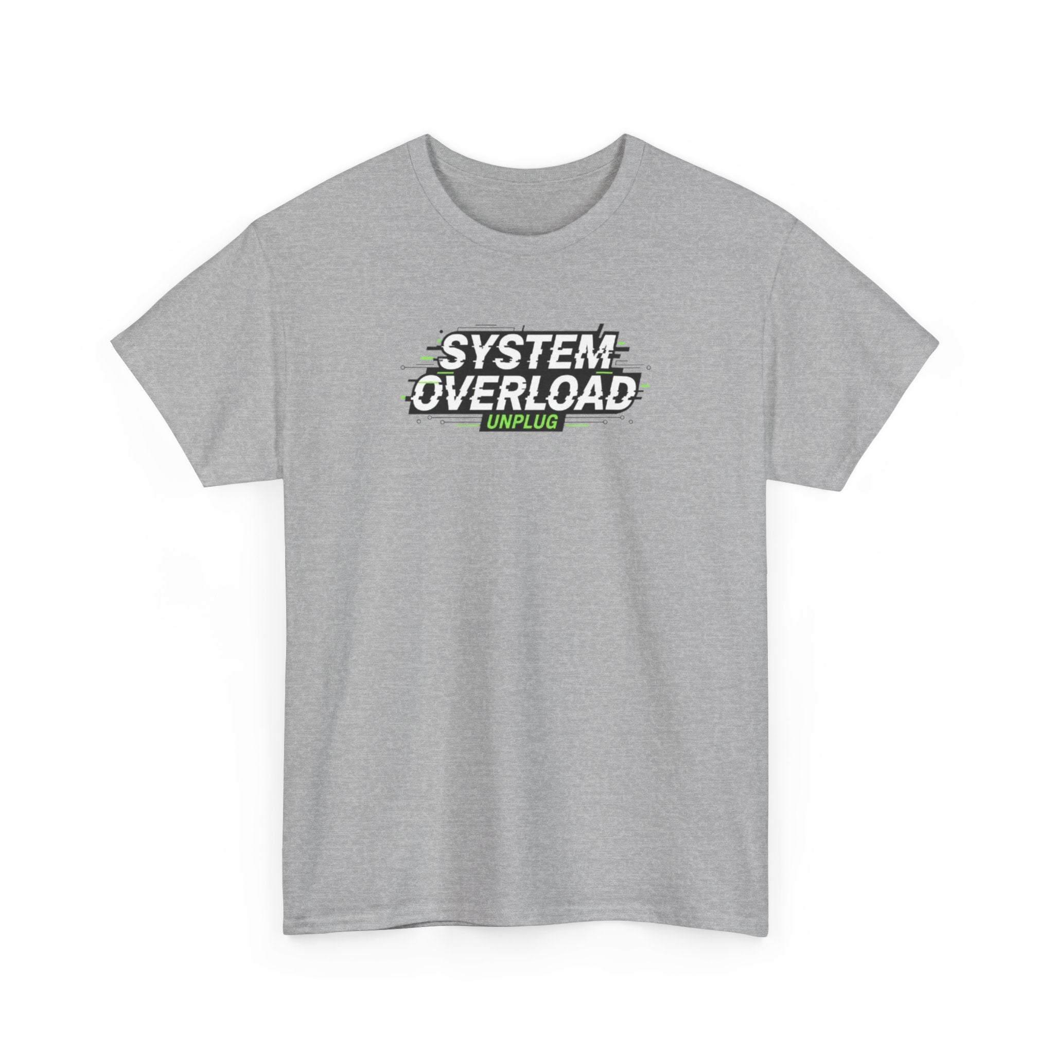 T-Shirt — "System Overload" Glitch Tech Graphic Tee