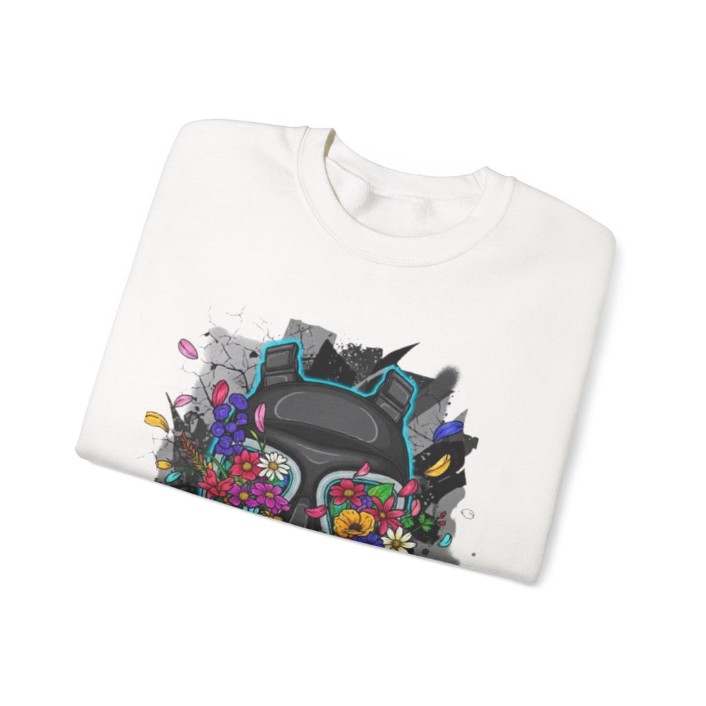 Floral Gas Mask Crewneck Sweatshirt