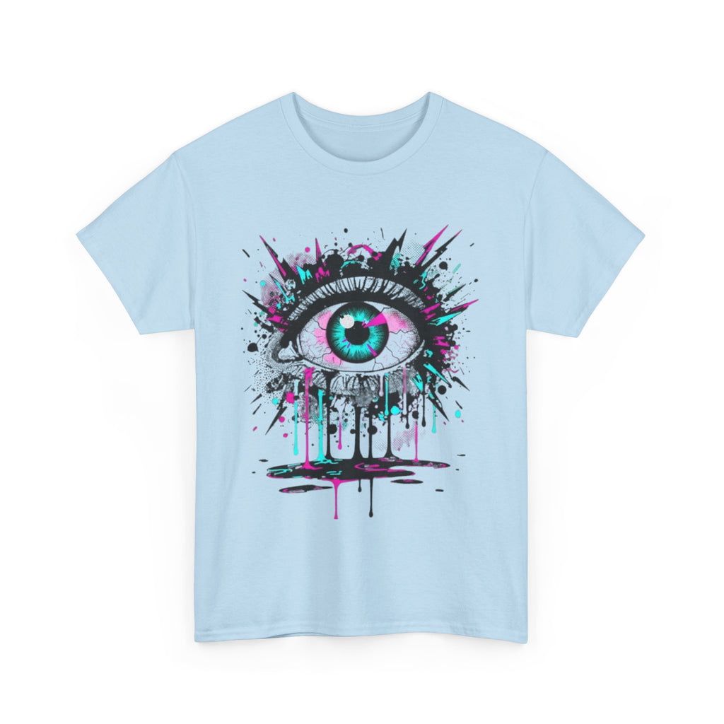 Graphic Tee — Neon Dripping Eye Art T-Shirt