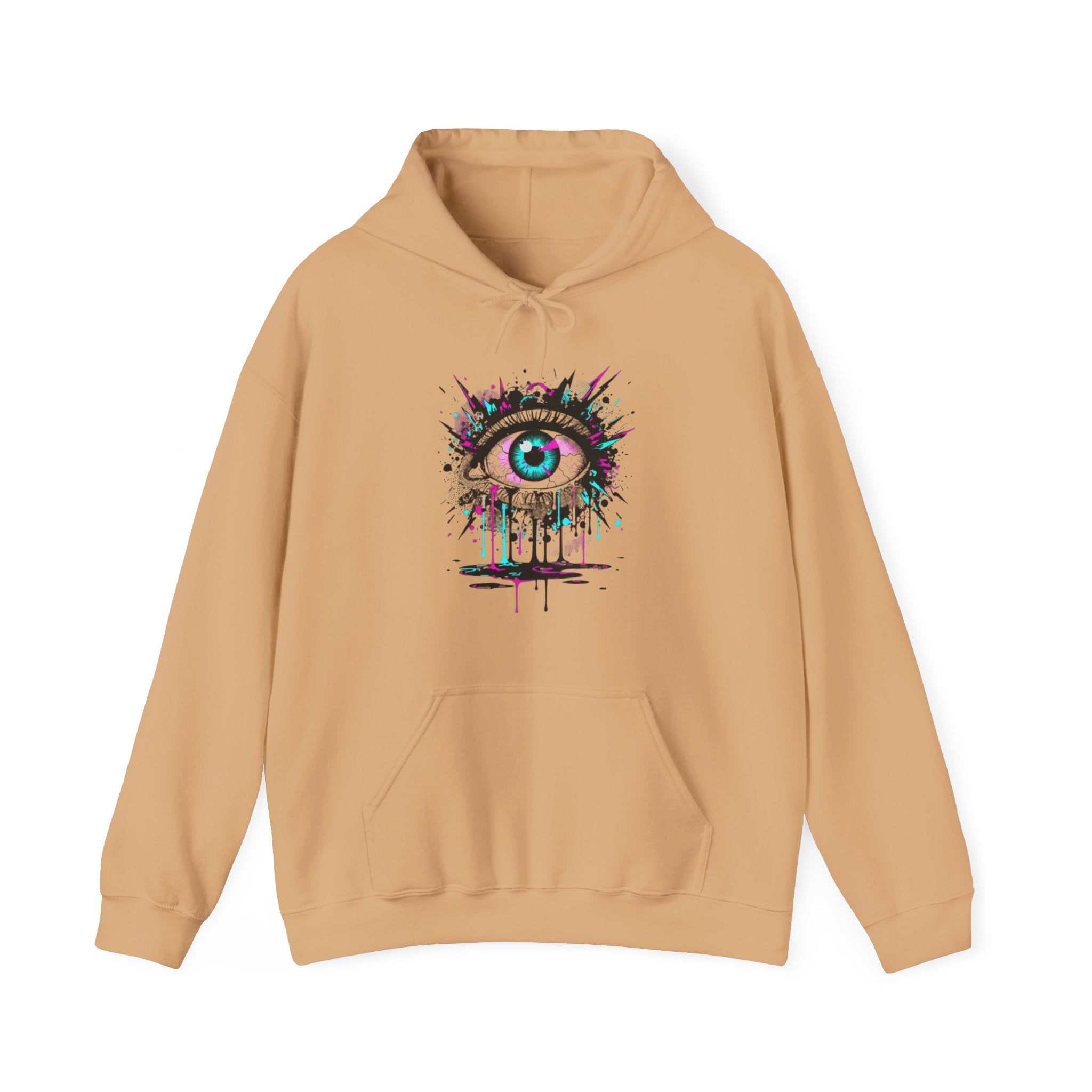 Hoodie — Artistic Dripping Eye Graphic Pullover