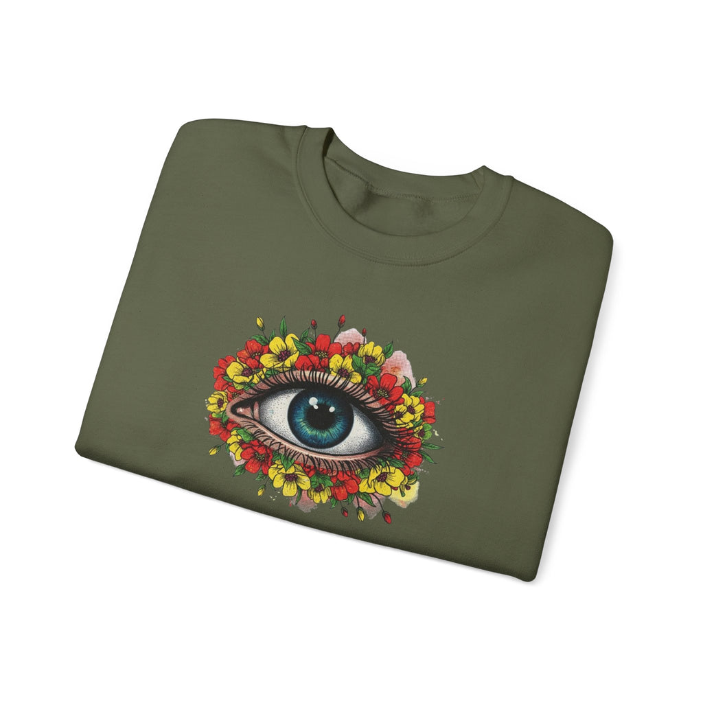 Mystic Floral Eye Crewneck Sweatshirt