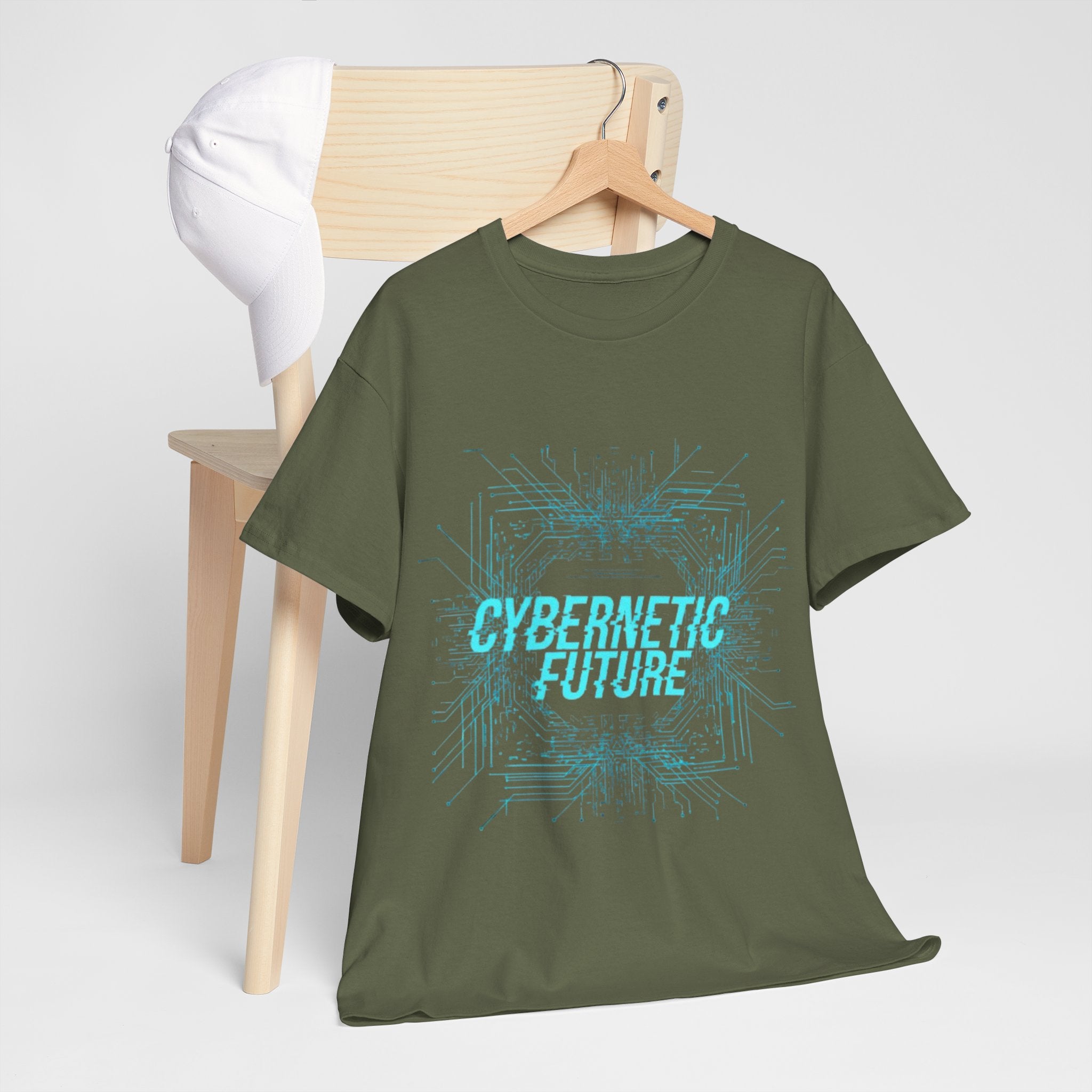 Cybernetic Future T-Shirt — Futuristic Tech Graphic Tee