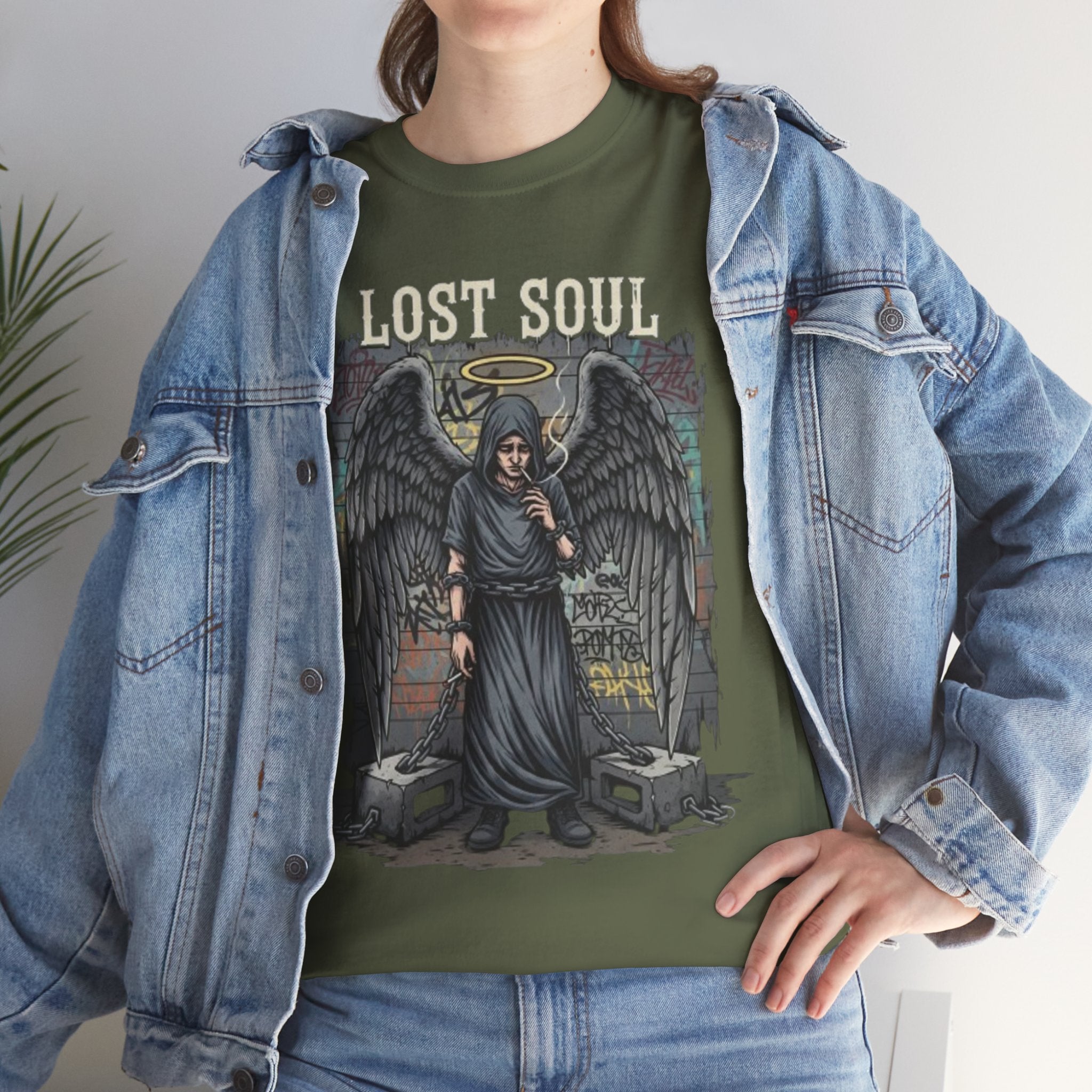 Lost Soul T-Shirt — Gothic Angel Graveyard Graphic Tee