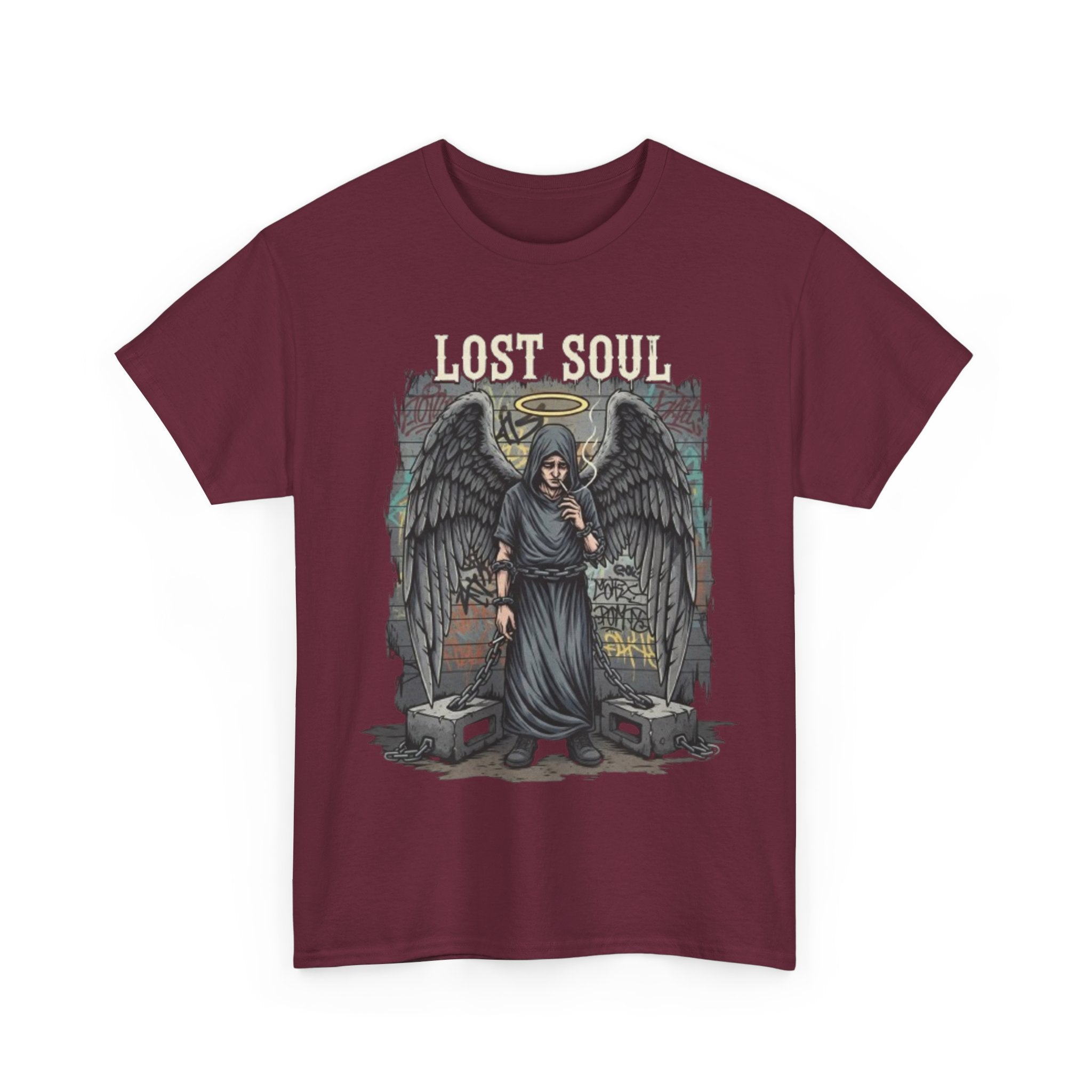 Lost Soul T-Shirt — Gothic Angel Graveyard Graphic Tee