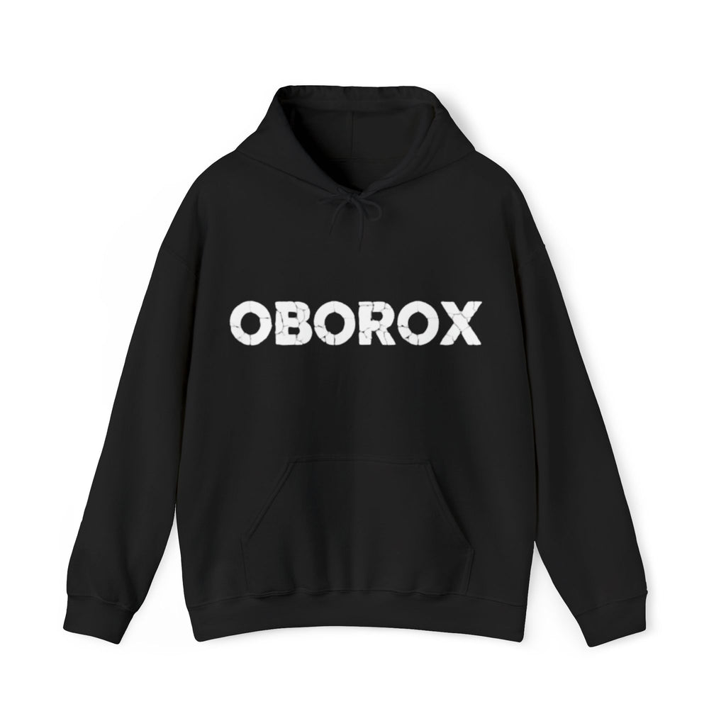 Hoodie — 'OBOROX' Front & 'BUILT FROM RUINS' Back Graphic Pullover